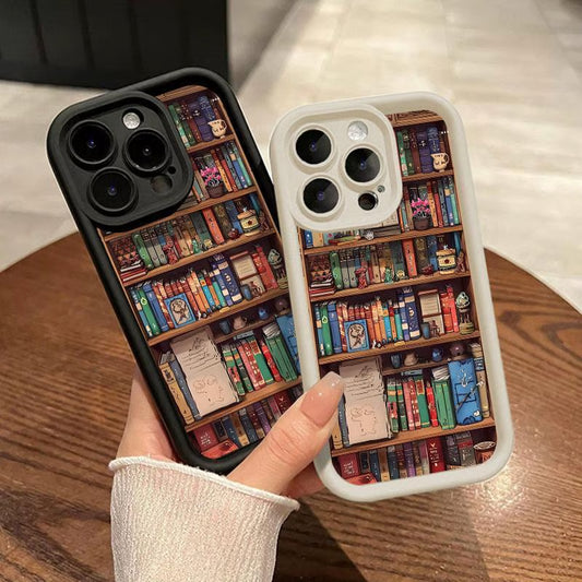 📚 Étui 3D BookNook – Style Bibliothèque Élégante 